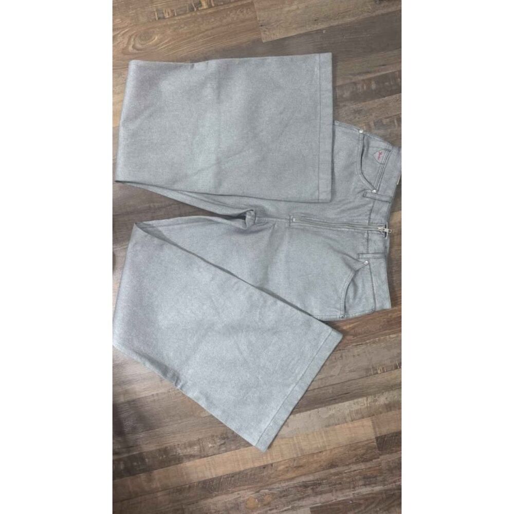 Wrangler x Fender Silver Metallic Flare Jeans